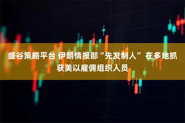 盛谷策略平台 伊朗情报部“先发制人” 在多地抓获美以雇佣组织人员