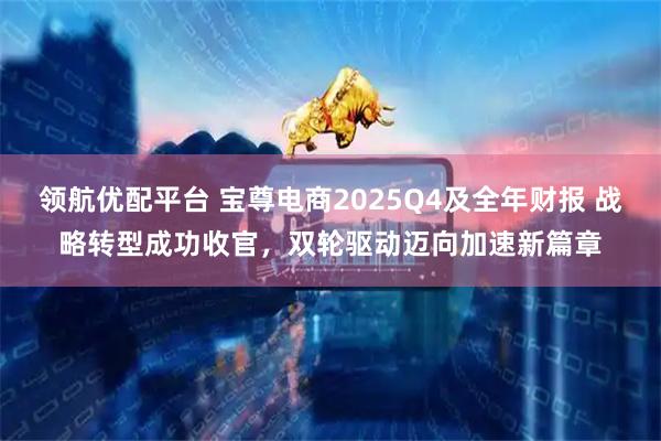 领航优配平台 宝尊电商2025Q4及全年财报 战略转型成功收官，双轮驱动迈向加速新篇章