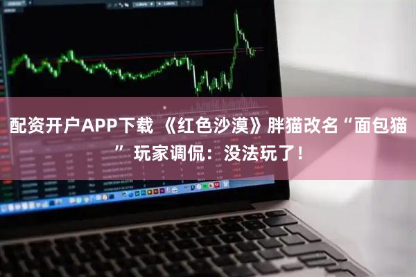 配资开户APP下载 《红色沙漠》胖猫改名“面包猫” 玩家调侃：没法玩了！
