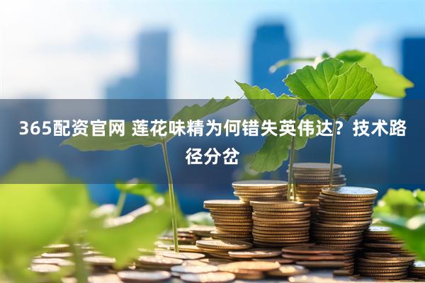 365配资官网 莲花味精为何错失英伟达？技术路径分岔
